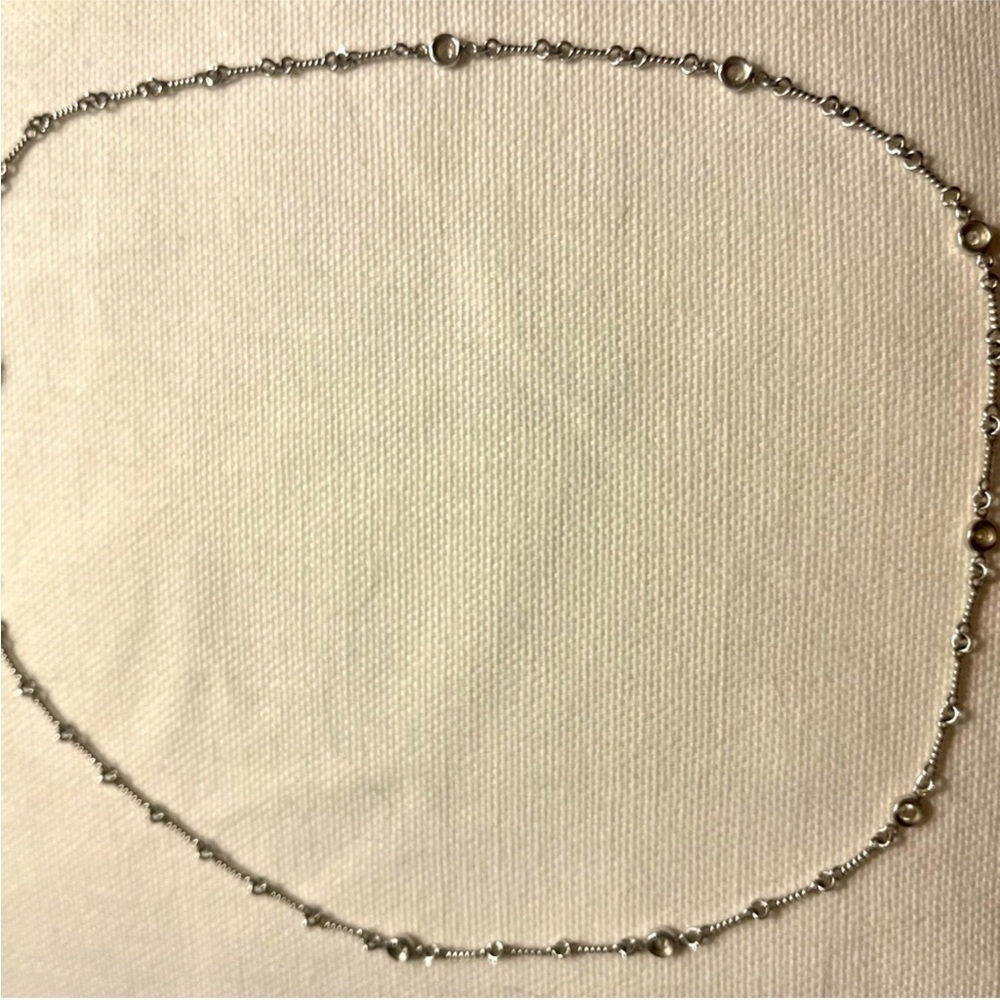 Roberto Coin Dogbone Station Diamond Necklace